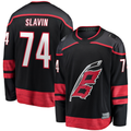 Jamed C.Hurricanes #74 Jaccob Slavin Black Home Breakaway Player Stitched Jerseys