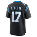 Jamed C.Panthers #17 Xavier Legette Black Team Game Player Stitched Jerseys