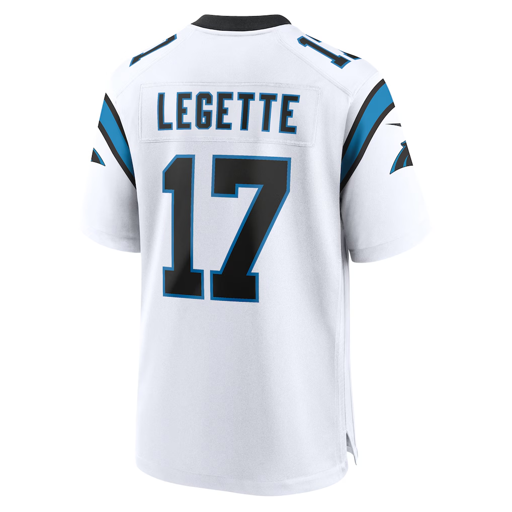 Jamed C.Panthers #17 Xavier Legette White Game Stitched Jerseys