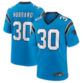 Jamed C.Panthers #30 Chuba Hubbard Player Blue Game Stitched Jerseys