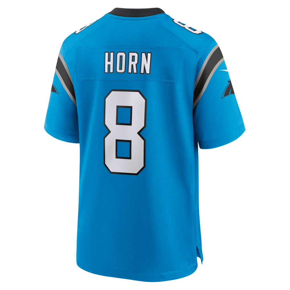 Jamed C.Panthers #8 Jaycee Horn Blue Alternate Game Stitched Jerseys