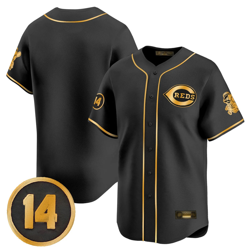 Jamed C.Reds Black-Gold Vapor Premier Limited Home Blank Player Stitched Jerseys