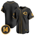 Jamed C.Reds Black-Gold Vapor Premier Limited Home Blank Player Stitched Jerseys