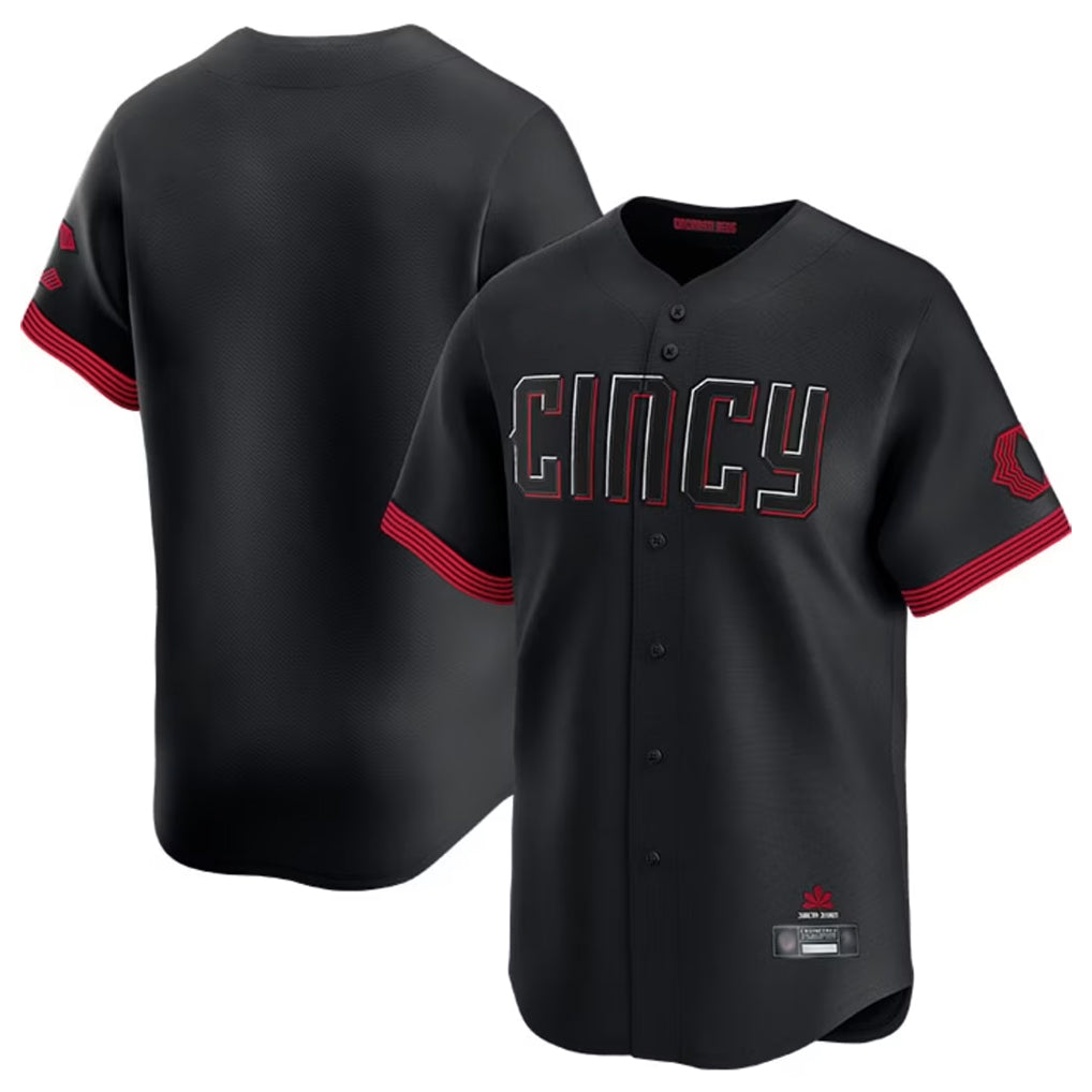 Jamed C.Reds Black City Connect Home Limited Blank Player Stitched Jerseys