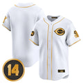 Jamed C.Reds White-Gold Vapor Premier Limited Home Blank Player Stitched Jerseys