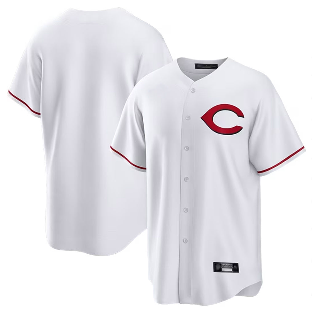 Jamed C.Reds White Home Game Blank Player Stitched Jerseys