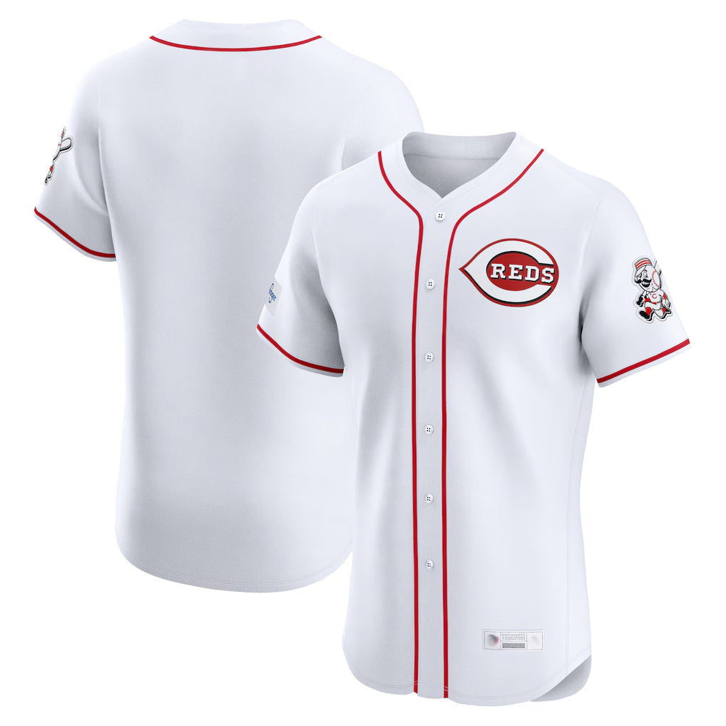 Jamed C.Reds White Limited Elite Home Blank Player Stitched Jerseys
