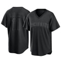Jamed C.Reds #11 Barry Larkin Player Black T-shirt Game Home Stitched Jerseys