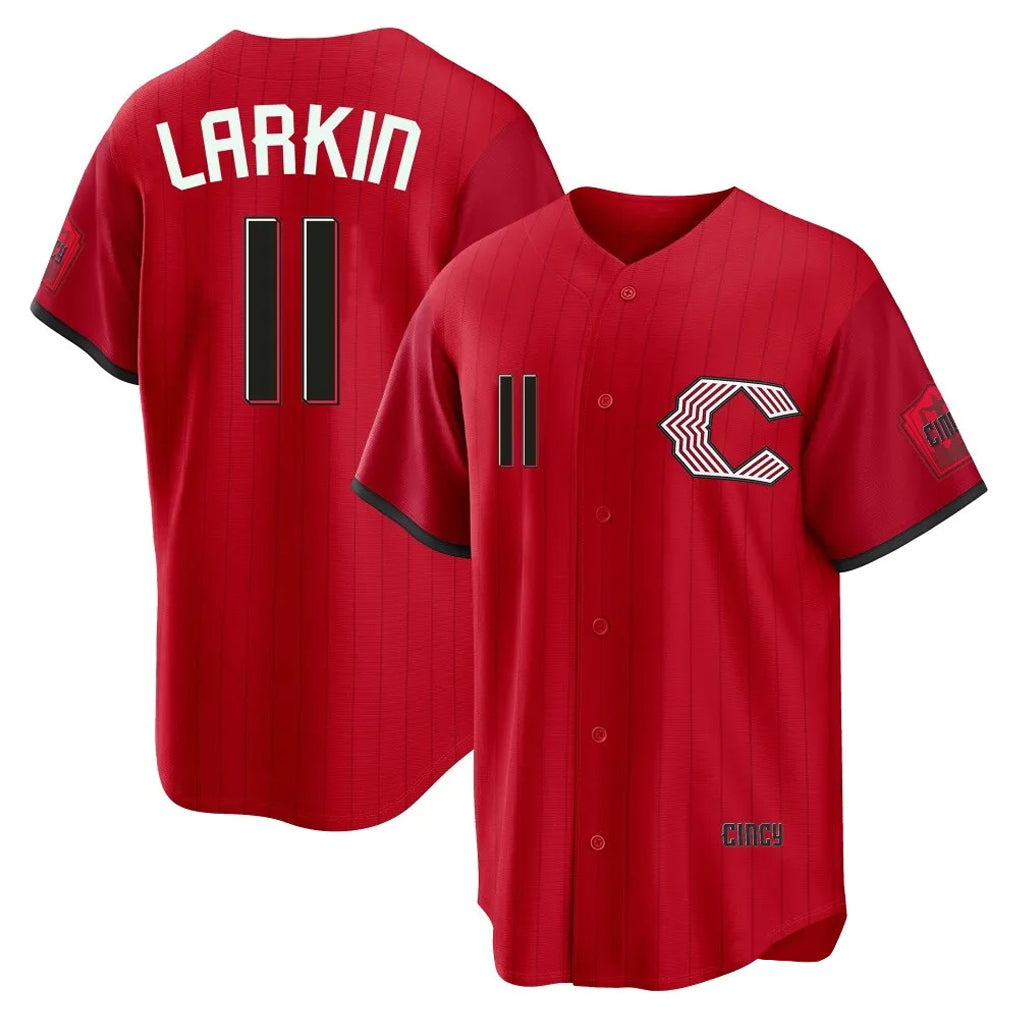 Jamed C.Reds #11 Barry Larkin Player Red 2026 City Connect Home Game Stitched Jerseys