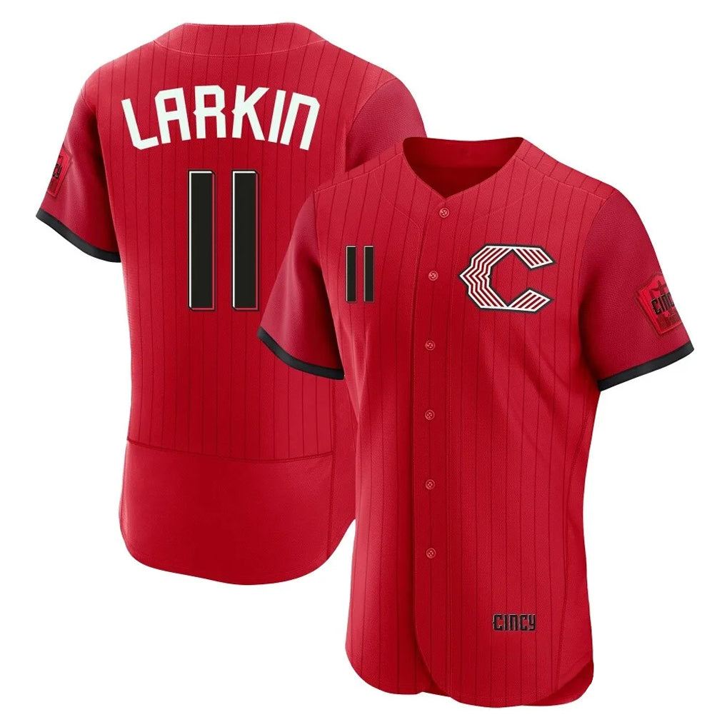 Jamed C.Reds #11 Barry Larkin Player Red 2026 City Connect Limited Elite Home Stitched Jerseys
