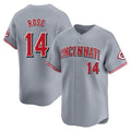 Jamed C.Reds #14 Pete Rose Player Gray Home Limited Stitched Jerseys