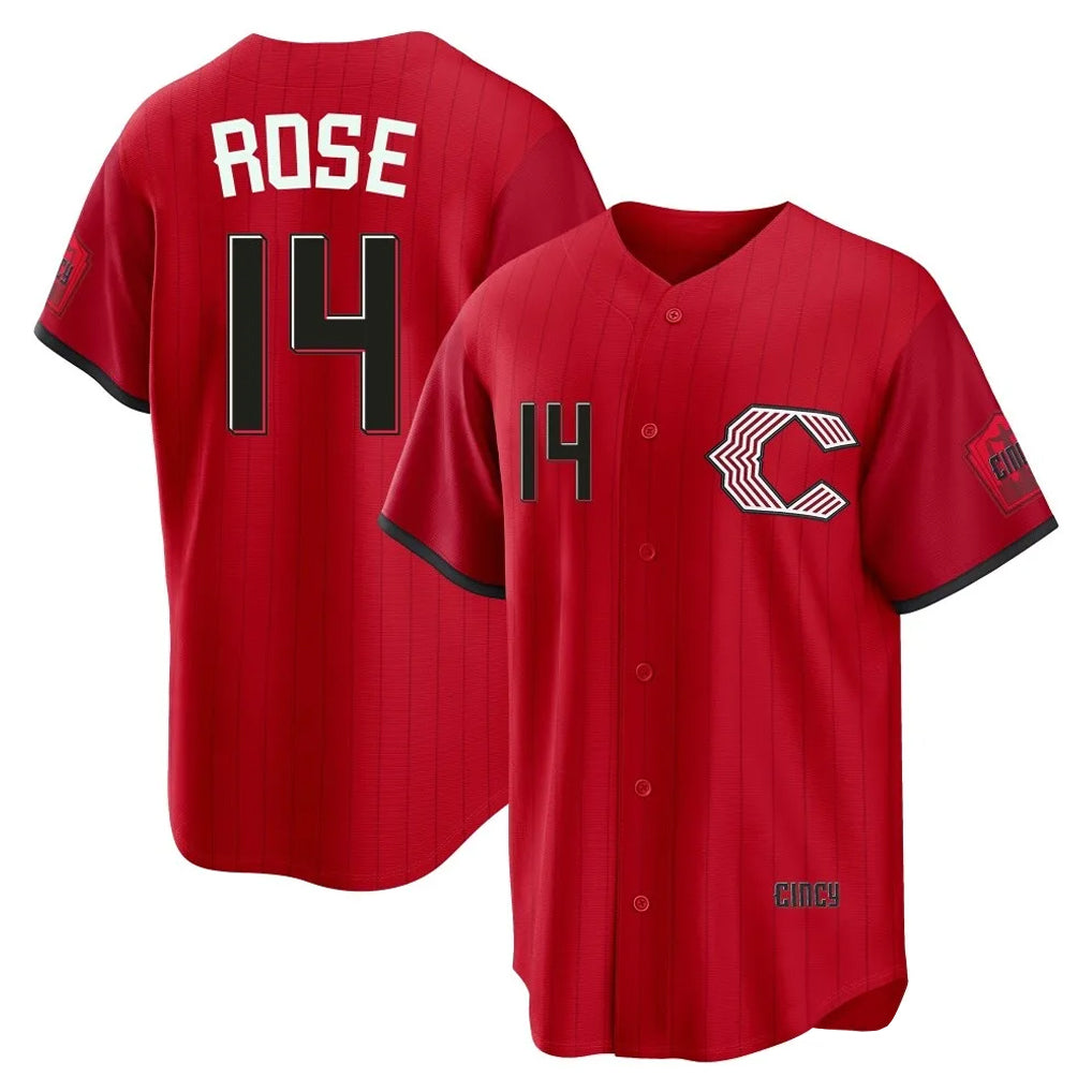 Jamed C.Reds #14 Pete Rose Player Red 2026 City Connect Home Game Stitched Jerseys