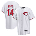 Jamed C.Reds #14 Pete Rose Player White Home Game Stitched Jerseys