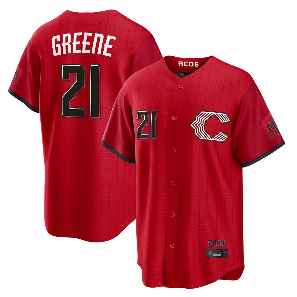 Jamed C.Reds #21 Hunter Greene Player Red 2026 City Connect Home Game Stitched Jerseys