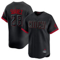 Jamed C.Reds #28 Eugenio Su¡§¡érez Player Black City Connect Home Limited Stitched Jerseys