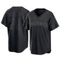 Jamed C.Reds #28 Eugenio Su¡§¡érez Player Black T-shirt Game Home Stitched Jerseys