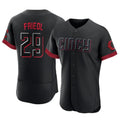 Jamed C.Reds #29 TJ Friedl Player Black City Connect Limited Elite Home Stitched Jerseys