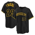 Jamed C.Reds #29 TJ Friedl Player Black Snake Skin City Home Stitched Jerseys
