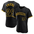 Jamed C.Reds #29 TJ Friedl Player Black Snake Skin City Limited Elite Home Stitched Jerseys