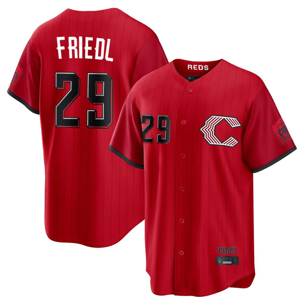 Jamed C.Reds #29 TJ Friedl Player Red 2026 City Connect Home Game Stitched Jerseys