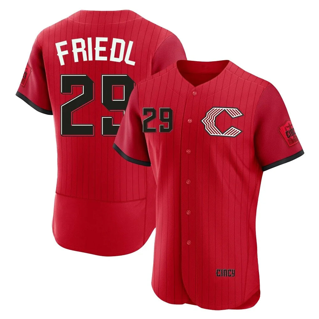 Jamed C.Reds #29 TJ Friedl Player Red 2026 City Connect Limited Elite Home Stitched Jerseys