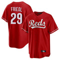 Jamed C.Reds #29 TJ Friedl Player Red Home Game Stitched Jerseys