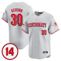 Jamed C.Reds #30 Ken Griffey Player Gray Vapor Premier Limited Home Stitched Jerseys