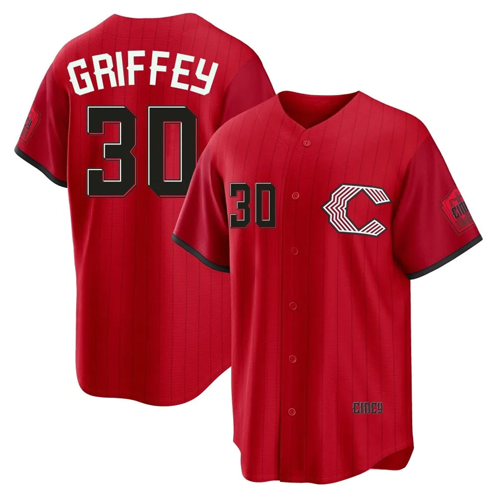 Jamed C.Reds #30 Ken Griffey Player Red 2026 City Connect Home Game Stitched Jerseys
