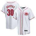 Jamed C.Reds #30 Ken Griffey Player White Game Home Stitched Jerseys