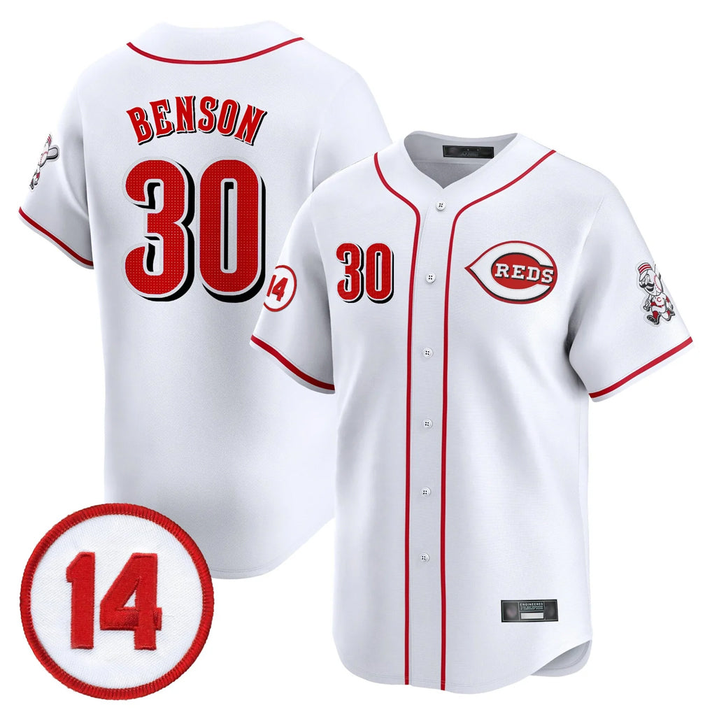 Jamed C.Reds #30 Ken Griffey Player White Vapor Premier Limited Home Stitched Jerseys