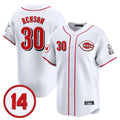 Jamed C.Reds #30 Ken Griffey Player White Vapor Premier Limited Home Stitched Jerseys