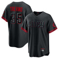 Jamed C.Reds #35 Jose Trevino Player Black City Connect Home Game Stitched Jerseys