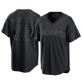 Jamed C.Reds #35 Jose Trevino Player Black T-shirt Game Home Stitched Jerseys