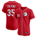 Jamed C.Reds #35 Jose Trevino Player Red Limited Elite Home Game Stitched Jerseys
