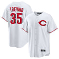 Jamed C.Reds #35 Jose Trevino Player White Home Game Stitched Jerseys