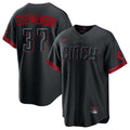 Jamed C.Reds #37 Tyler Stephenson Player Black City Connect Home Game Stitched Jerseys