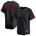 Jamed C.Reds #37 Tyler Stephenson Player Black City Connect Home Limited Stitched Jerseys