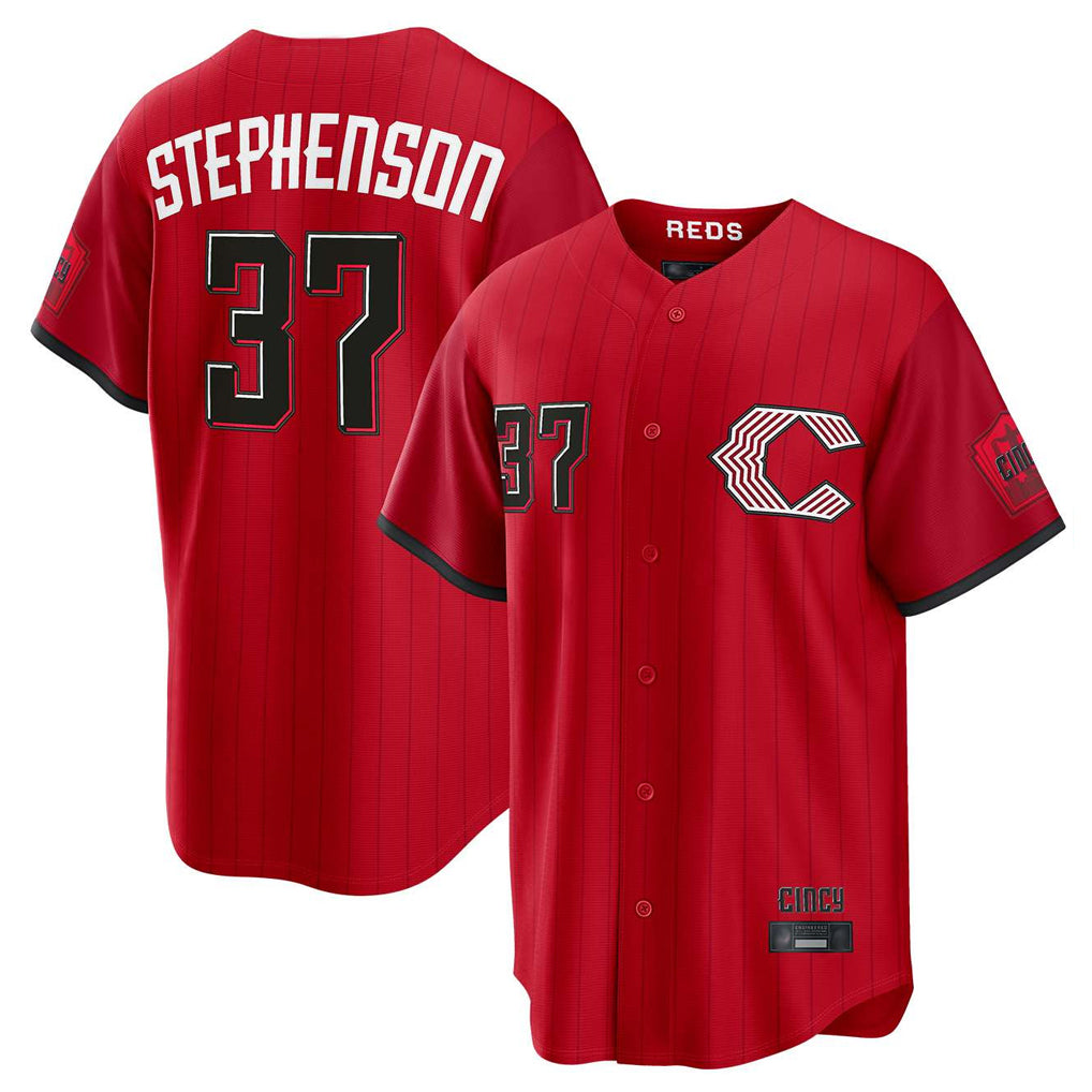 Jamed C.Reds #37 Tyler Stephenson Player Red 2026 City Connect Home Game Stitched Jerseys