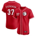 Jamed C.Reds #37 Tyler Stephenson Player Red Limited Elite Home Game Stitched Jerseys