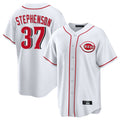 Jamed C.Reds #37 Tyler Stephenson Player White Game Home Stitched Jerseys