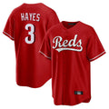 Jamed C.Reds #3 Ke'Bryan Hayes Player Red Home Game Stitched Jerseys