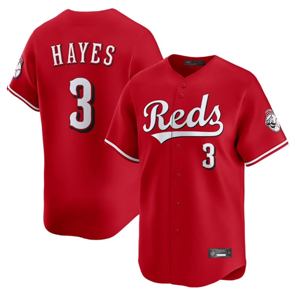 Jamed C.Reds #3 Ke'Bryan Hayes Player Red Home Limited Stitched Jerseys