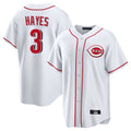 Jamed C.Reds #3 Ke'Bryan Hayes Player White Game Home Stitched Jerseys