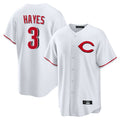 Jamed C.Reds #3 Ke'Bryan Hayes Player White Home Game Stitched Jerseys