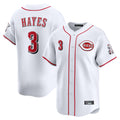 Jamed C.Reds #3 Ke'Bryan Hayes Player White Home Limited Stitched Jerseys