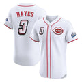 Jamed C.Reds #3 Ke'Bryan Hayes Player White Speedway Classic Limited Elite Home Stitched Jerseys
