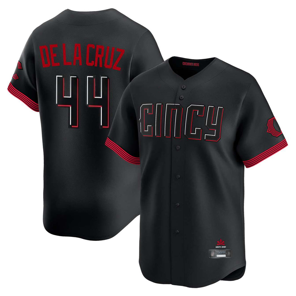 Jamed C.Reds #44 Elly De La Cruz Player Black City Connect Home Limited Stitched Jerseys