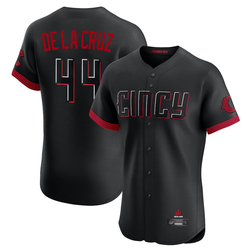 Jamed C.Reds #44 Elly De La Cruz Player Black City Connect Limited Elite Home Stitched Jerseys