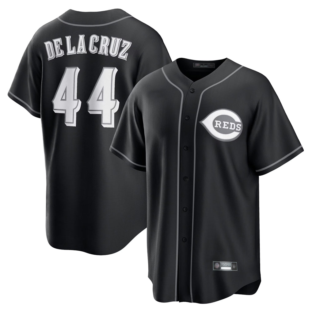 Jamed C.Reds #44 Elly De La Cruz Player Black Home Game Stitched Jerseys