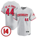 Jamed C.Reds #44 Elly De La Cruz Player Gray Vapor Premier Limited Home Stitched Jerseys
